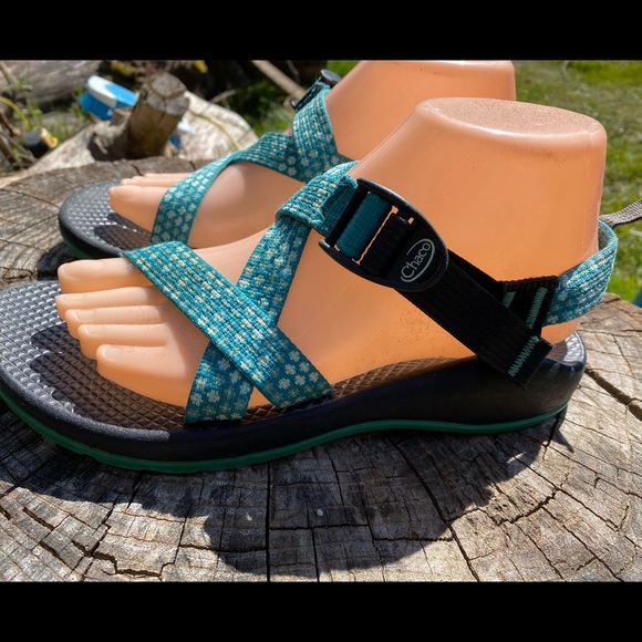 Chaco Shoes - Chaco Women’s Green/White Sport Sandals Size W8
